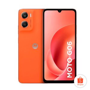 Smartphone Motorola Moto G06 128GB, 4G LTE, 12GB RAM Boost*, Câmera 50MP, Tela 6.9″ – Laranja